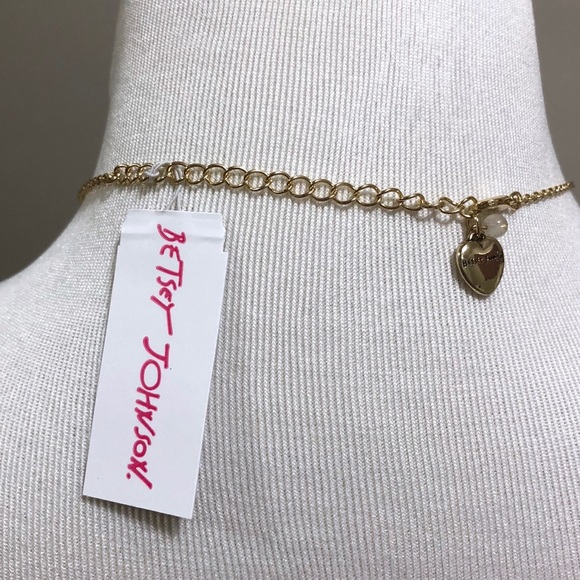 Betsey Johnson Crystal Flower Statement Necklace - Picture 4 of 5